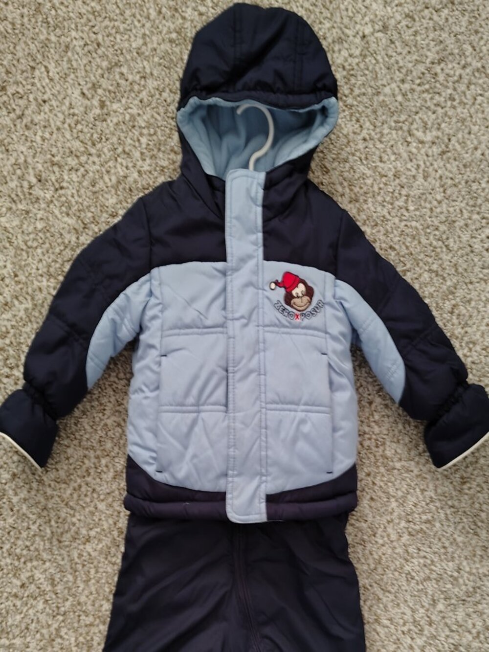 Zero xposur baby 12 month 2 piece snow winter suit.
